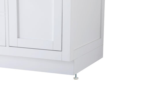 Elegant Lighting Alden Vanity Cabinet 2Dr5Dw 42 Inch W x 22 Inch D x 35 Inch H in White Model: VF29742WH