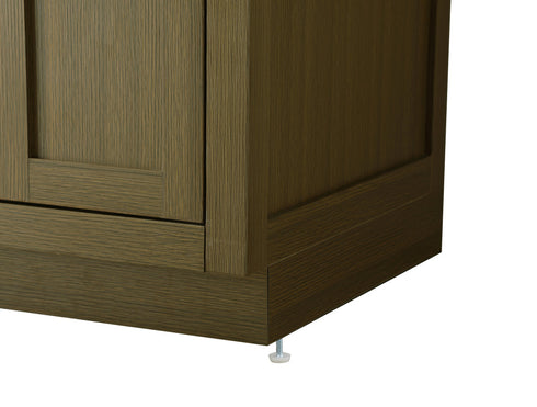 Elegant Lighting Alden Vanity Cabinet 2Dr5Dw 54 Inch W x 22 Inch D x 35 Inch H in Chestnut Brown Model: VF29754DMCB