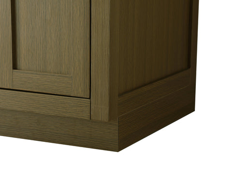 Elegant Lighting Alden Vanity Cabinet 2Dr5Dw 54 Inch W x 22 Inch D x 35 Inch H in Chestnut Brown Model: VF29754DMCB
