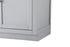 Elegant Lighting Alden Vanity Cabinet 2Dr5Dw 54 Inch W x 22 Inch D x 35 Inch H in Grey Model: VF29754DGR