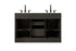 Elegant Lighting Alden Vanity Cabinet 2Dr5Dw 54 Inch W x 22 Inch D x 35 Inch H in Mocha Brown Model: VF29754DMMB