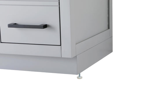 Elegant Lighting Alden Vanity Cabinet 2Dr7Dw 48 Inch W x 22 Inch D x 35 Inch H in Grey Model: VF29748GR