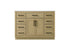 Elegant Lighting Alden Vanity Cabinet 2Dr7Dw 48 Inch W x 22 Inch D x 35 Inch H in Honey Brown Model: VF29748MHB