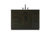 Elegant Lighting Alden Vanity Cabinet 2Dr7Dw 48 Inch W x 22 Inch D x 35 Inch H in Mocha Brown Model: VF29748MMB