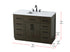 Elegant Lighting Alden Vanity Cabinet 2Dr7Dw 48 Inch W x 22 Inch D x 35 Inch H in Mocha Brown Model: VF29748MMB