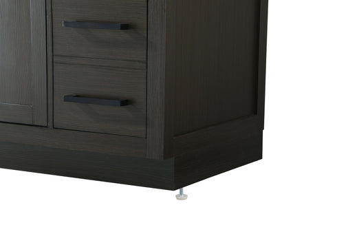 Elegant Lighting Alden Vanity Cabinet 2Dr7Dw 48 Inch W x 22 Inch D x 35 Inch H in Mocha Brown Model: VF29748MMB
