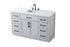 Elegant Lighting Alden Vanity Cabinet 2Dr7Dw 54 Inch W x 22 Inch D x 35 Inch H in Grey Model: VF29754GR
