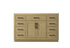 Elegant Lighting Alden Vanity Cabinet 2Dr7Dw 54 Inch W x 22 Inch D x 35 Inch H in Honey Brown Model: VF29754MHB