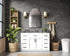 Elegant Lighting Alden Vanity Cabinet 2Dr7Dw 54 Inch W x 22 Inch D x 35 Inch H in White Model: VF29754WH