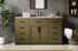 Elegant Lighting Alden Vanity Cabinet 2Dr7Dw 60 Inch W x 22 Inch D x 35 Inch H in Chestnut Brown Model: VF29760MCB