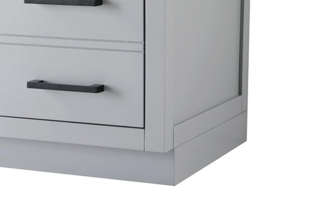 Elegant Lighting Alden Vanity Cabinet 2Dr7Dw 60 Inch W x 22 Inch D x 35 Inch H in Grey Model: VF29760GR