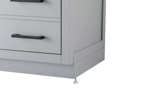 Elegant Lighting Alden Vanity Cabinet 2Dr7Dw 60 Inch W x 22 Inch D x 35 Inch H in Grey Model: VF29760GR