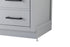Elegant Lighting Alden Vanity Cabinet 2Dr7Dw 60 Inch W x 22 Inch D x 35 Inch H in Grey Model: VF29760GR