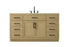 Elegant Lighting Alden Vanity Cabinet 2Dr7Dw 60 Inch W x 22 Inch D x 35 Inch H in Honey Brown Model: VF29760MHB