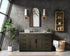 Elegant Lighting Alden Vanity Cabinet 2Dr7Dw 60 Inch W x 22 Inch D x 35 Inch H in Mocha Brown Model: VF29760MMB