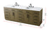 Elegant Lighting Alden Vanity Cabinet 4Dr11Dw 84 Inch W x 22 Inch D x 35 Inch H in Chestnut Brown Model: VF29784DMCB