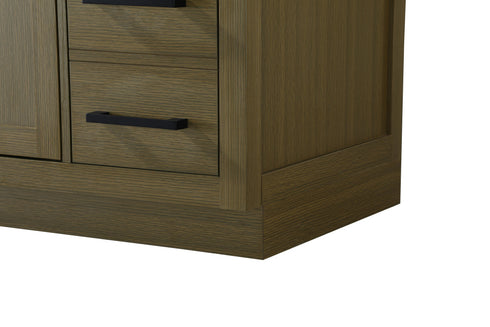 Elegant Lighting Alden Vanity Cabinet 4Dr11Dw 84 Inch W x 22 Inch D x 35 Inch H in Chestnut Brown Model: VF29784DMCB