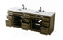 Elegant Lighting Alden Vanity Cabinet 4Dr11Dw 84 Inch W x 22 Inch D x 35 Inch H in Chestnut Brown Model: VF29784DMCB