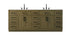 Elegant Lighting Alden Vanity Cabinet 4Dr11Dw 84 Inch W x 22 Inch D x 35 Inch H in Chestnut Brown Model: VF29784DMCB
