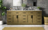 Elegant Lighting Alden Vanity Cabinet 4Dr11Dw 84 Inch W x 22 Inch D x 35 Inch H in Chestnut Brown Model: VF29784DMCB