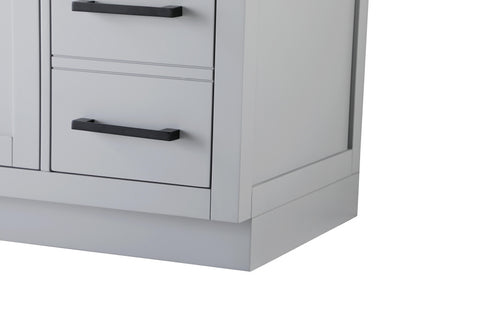 Elegant Lighting Alden Vanity Cabinet 4Dr11Dw 84 Inch W x 22 Inch D x 35 Inch H in Grey Model: VF29784DGR