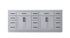 Elegant Lighting Alden Vanity Cabinet 4Dr11Dw 84 Inch W x 22 Inch D x 35 Inch H in Grey Model: VF29784DGR
