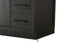 Elegant Lighting Alden Vanity Cabinet 4Dr11Dw 84 Inch W x 22 Inch D x 35 Inch H in Mocha Brown Model: VF29784DMMB