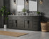 Elegant Lighting Alden Vanity Cabinet 4Dr11Dw 84 Inch W x 22 Inch D x 35 Inch H in Mocha Brown Model: VF29784DMMB