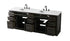 Elegant Lighting Alden Vanity Cabinet 4Dr11Dw 84 Inch W x 22 Inch D x 35 Inch H in Mocha Brown Model: VF29784DMMB