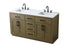 Elegant Lighting Alden Vanity Cabinet 4Dr5Dw 60 Inch W x 22 Inch D x 35 Inch H in Chestnut Brown Model: VF29760DMCB