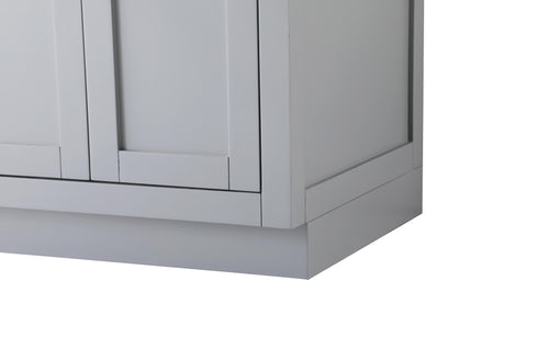 Elegant Lighting Alden Vanity Cabinet 4Dr5Dw 60 Inch W x 22 Inch D x 35 Inch H in Grey Model: VF29760DGR