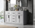 Elegant Lighting Alden Vanity Cabinet 4Dr5Dw 60 Inch W x 22 Inch D x 35 Inch H in Grey Model: VF29760DGR