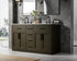 Elegant Lighting Alden Vanity Cabinet 4Dr5Dw 60 Inch W x 22 Inch D x 35 Inch H in Mocha Brown Model: VF29760DMMB