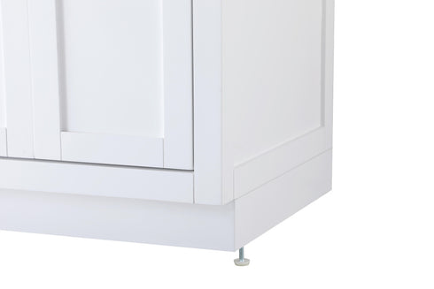 Elegant Lighting Alden Vanity Cabinet 4Dr5Dw 60 Inch W x 22 Inch D x 35 Inch H in White Model: VF29760DWH