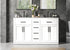 Elegant Lighting Alden Vanity Cabinet 4Dr5Dw 60 Inch W x 22 Inch D x 35 Inch H in White Model: VF29760DWH