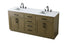 Elegant Lighting Alden Vanity Cabinet 4Dr5Dw 72 Inch W x 22 Inch D x 35 Inch H in Chestnut Brown Model: VF29772DMCB
