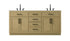 Elegant Lighting Alden Vanity Cabinet 4Dr5Dw 72 Inch W x 22 Inch D x 35 Inch H in Honey Brown Model: VF29772DMHB