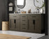 Elegant Lighting Alden Vanity Cabinet 4Dr5Dw 72 Inch W x 22 Inch D x 35 Inch H in Mocha Brown Model: VF29772DMMB