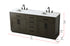 Elegant Lighting Alden Vanity Cabinet 4Dr5Dw 72 Inch W x 22 Inch D x 35 Inch H in Mocha Brown Model: VF29772DMMB