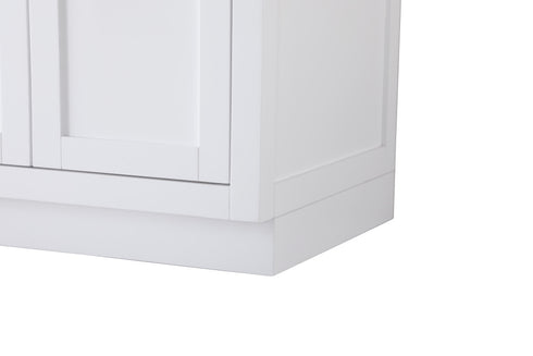 Elegant Lighting Alden Vanity Cabinet 4Dr5Dw 72 Inch W x 22 Inch D x 35 Inch H in White Model: VF29772DWH