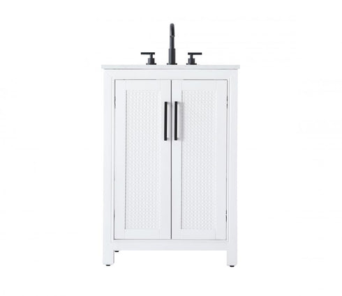 Elegant Lighting Alina 24 inch Single Bathroom Vanity in Chocolate Oak Model: VF29524CO