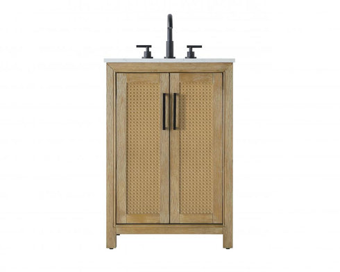 Elegant Lighting Alina 24 inch Single Bathroom Vanity in Chocolate Oak Model: VF29524CO