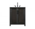 Elegant Lighting Alina 30 inch Single Bathroom Vanity in Chocolate Oak Model: VF29530CO