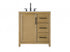 Elegant Lighting Alina 32 inch Single Bathroom Vanity in Chocolate Oak Model: VF29532CO