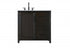 Elegant Lighting Alina 36 inch Single Bathroom Vanity in Chocolate Oak Model: VF29536CO
