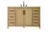 Elegant Lighting Alina 54 inch Single Bathroom Vanity in Chocolate Oak Model: VF29554CO