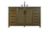 Elegant Lighting Alina 54 inch Single Bathroom Vanity in Chocolate Oak Model: VF29554CO