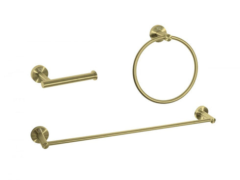 Elegant Lighting Alma 3 piece Bathroom Hardware Set in Brushed Gold Model: HWB-11S3RBGD