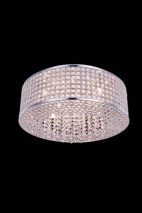 Elegant Lighting Amelie 4 light in Chrome Pendant Clear Royal Cut Crystal Model: V2914D12C/RC
