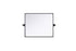 Elegant Lighting Amoura Metal Frame Mirror 20 Inch W x 24 Inch H in Black Model: MR6H2024BLK